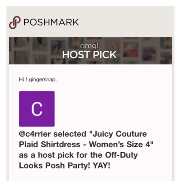 Juicy Couture Red Plaid Shirtdress - Women’s Size 4 - Picture 6 of 6